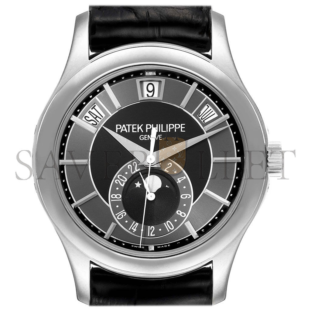 P**ek Ph**ppe complications annual calendar black dial 40mm watch 5205g-010